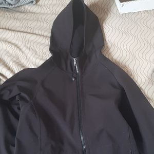 Long, black lululemon coat
